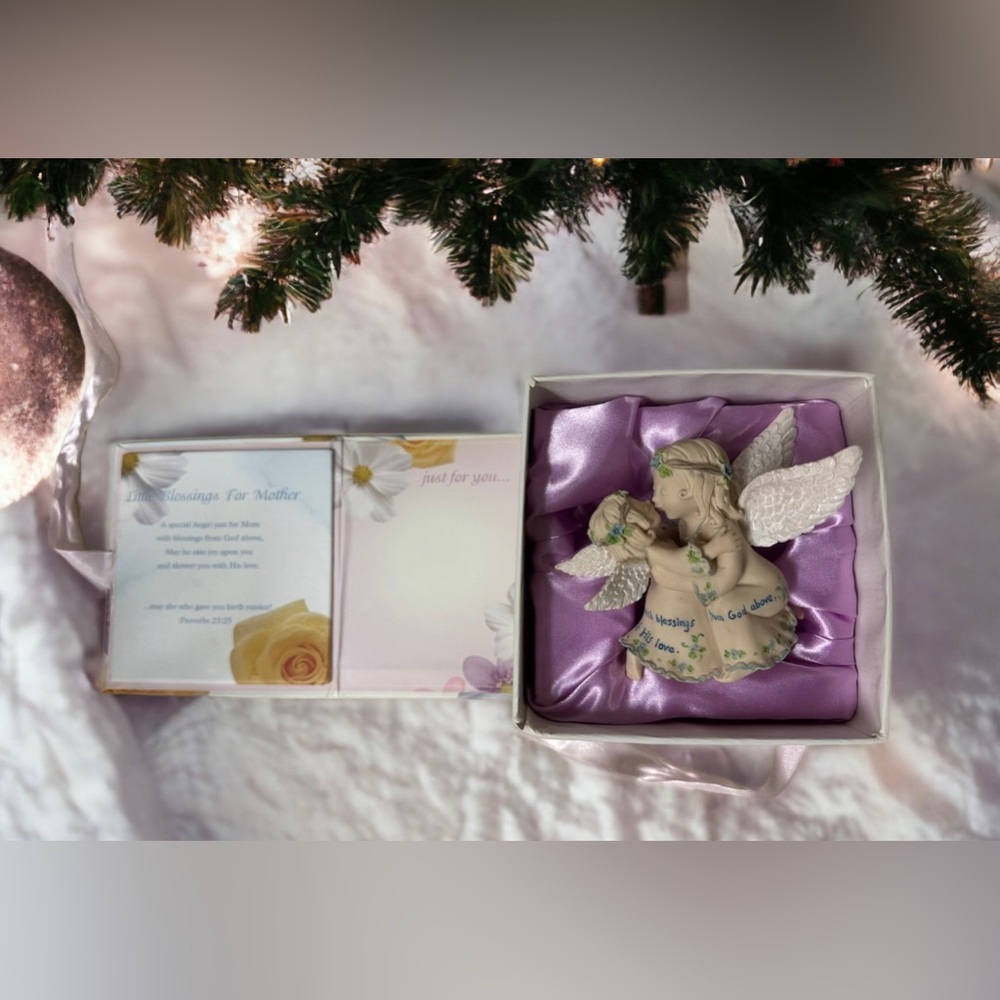 “Little Blessings For Mother “ Collectible Figurine 3.5”Mother & Child Seagull